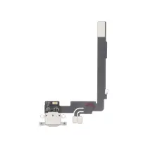 Connecteur de Charge Titane Blanc iPhone 16 Pro Max