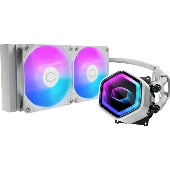 COOLER MASTER - MasterLiquid 240 Core II White Edition - Watercooling AIO - Ventilateurs 120mm