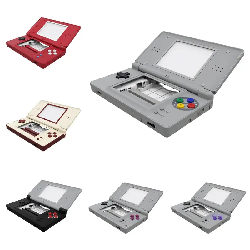 Coque complète eXtremeRate pour DS Lite — boutons, lentille et outils inclus