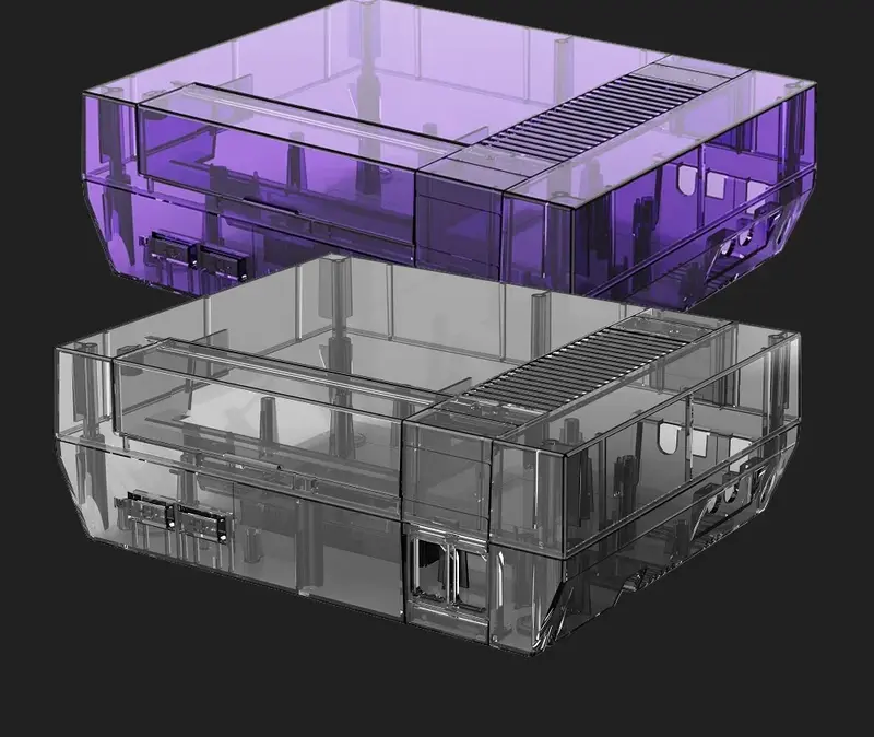 Coque de remplacement NES — BitFunx translucide, cartes mères US, EU et HK