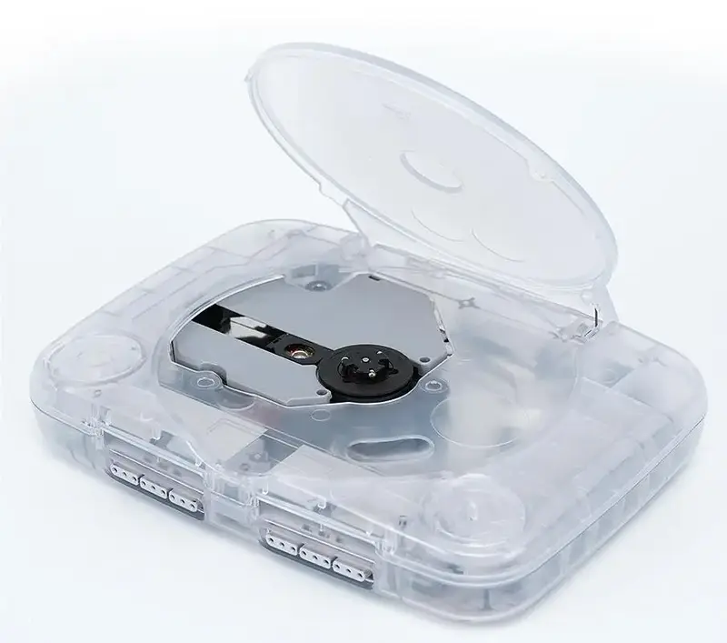 Coque de remplacement transparente PSone — ABS translucide, 5 coloris