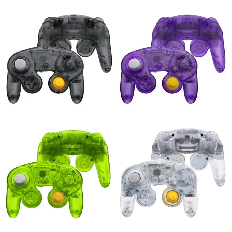Coque eXtremeRate pour manette GameCube — série translucide, boutons inclus
