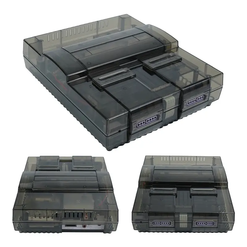 Coque transparente SNES version américaine — BitFunx, remplacement complet