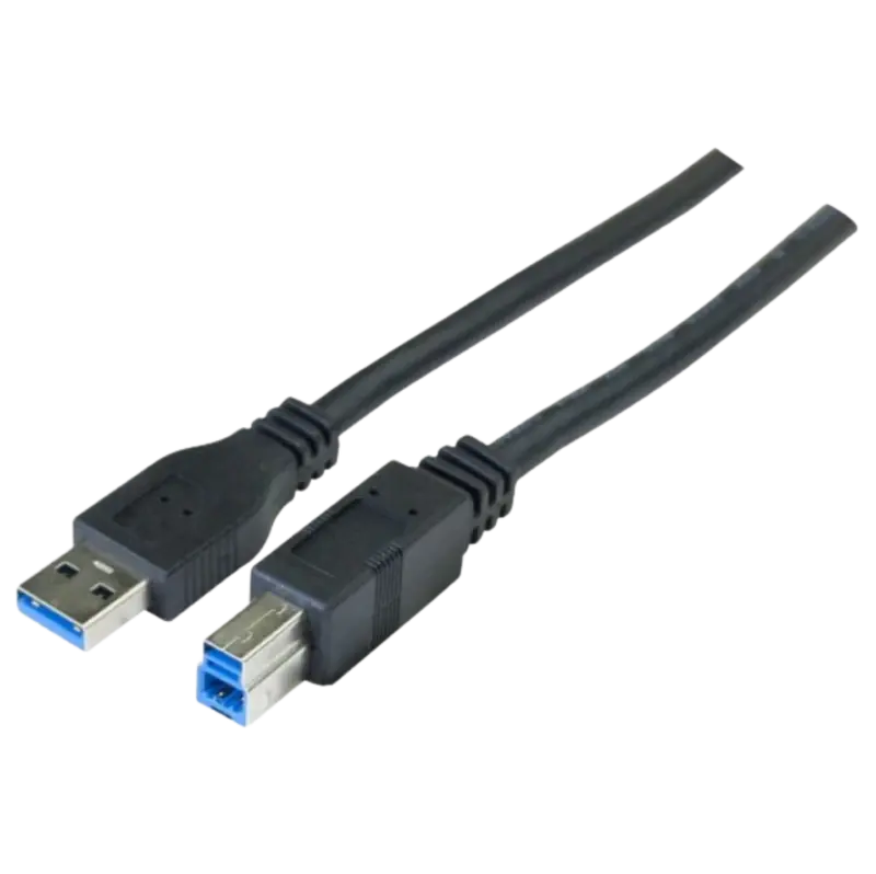 Cordon USB 30 A/B Noir - 1,8m