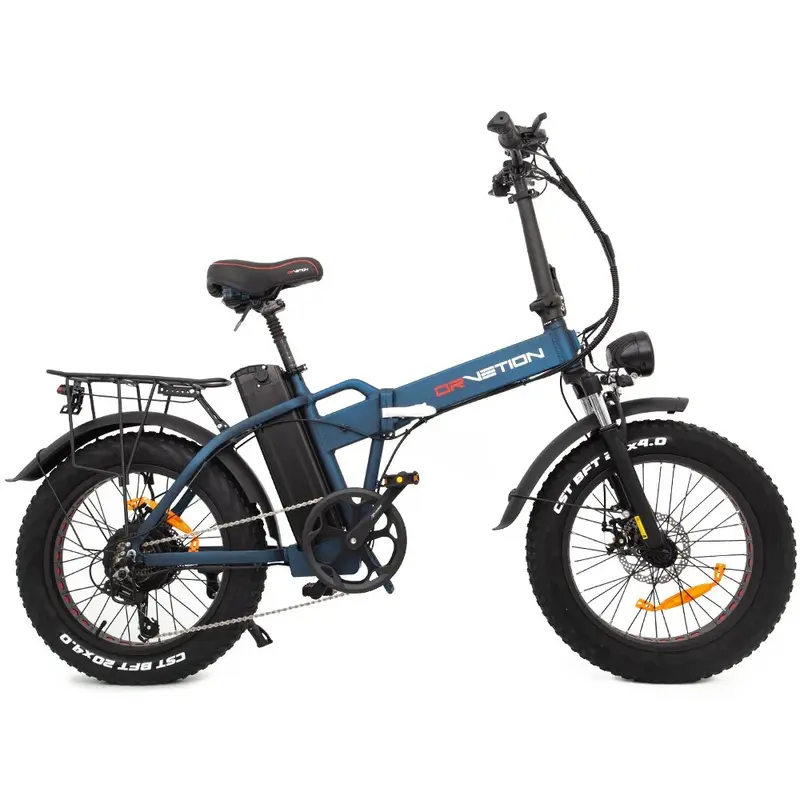 DrveTion AT20 Electric Bike - 20*4.0 Inch Tires 750W Motor 48V15Ah Battery 50-70KM Range - Matte Blue