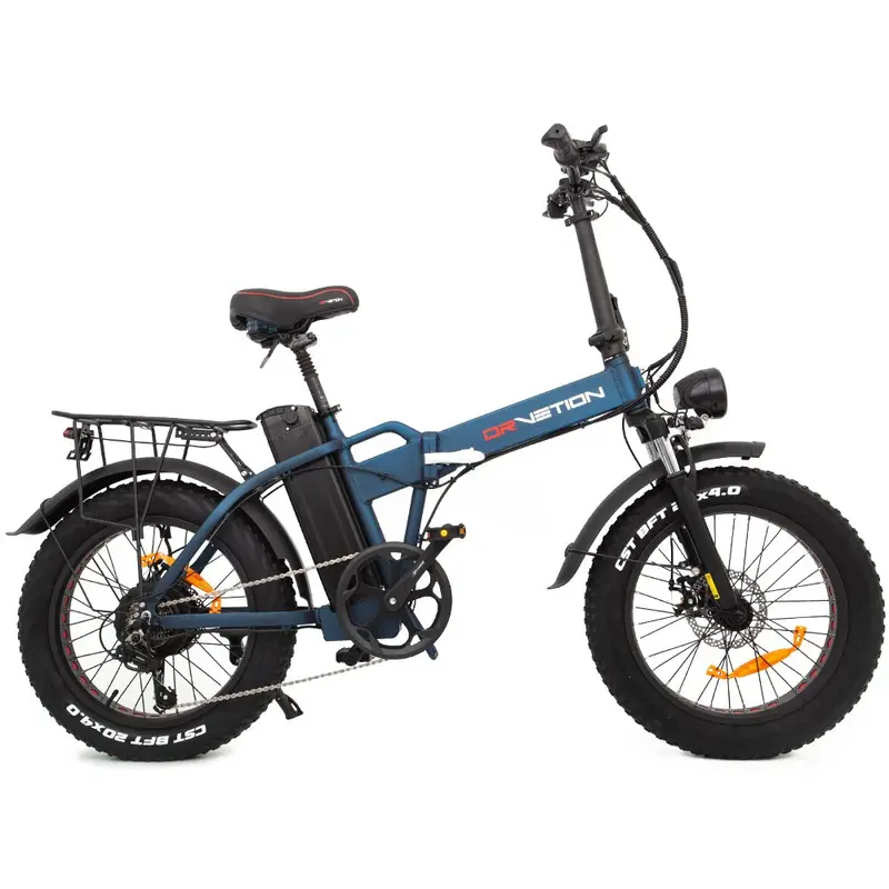DrveTion AT20 Electric Bike - 750W Motor 48V 20Ah Battery 20" Tires Hydraulic Brakes - Blue