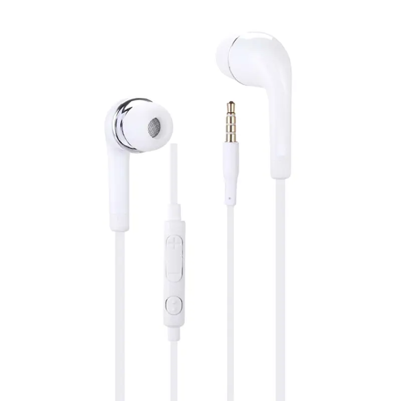Écouteurs compatible Energizer Hard Case P28K Haute Qualité Audio intra-auriculaires en silicone ultra confort isolant le bruit avec contrôle du volume et microphone - BLANC