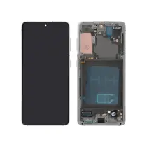 Ecran Complet Blanc Galaxy S21 5G (G991) - Avec Châssis
