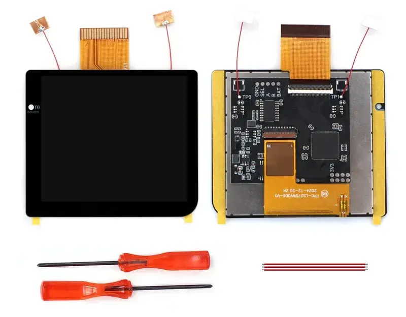 Écran IPS laminé 2,8 pouces Game Boy Pocket — Hispeedido, menu OSD