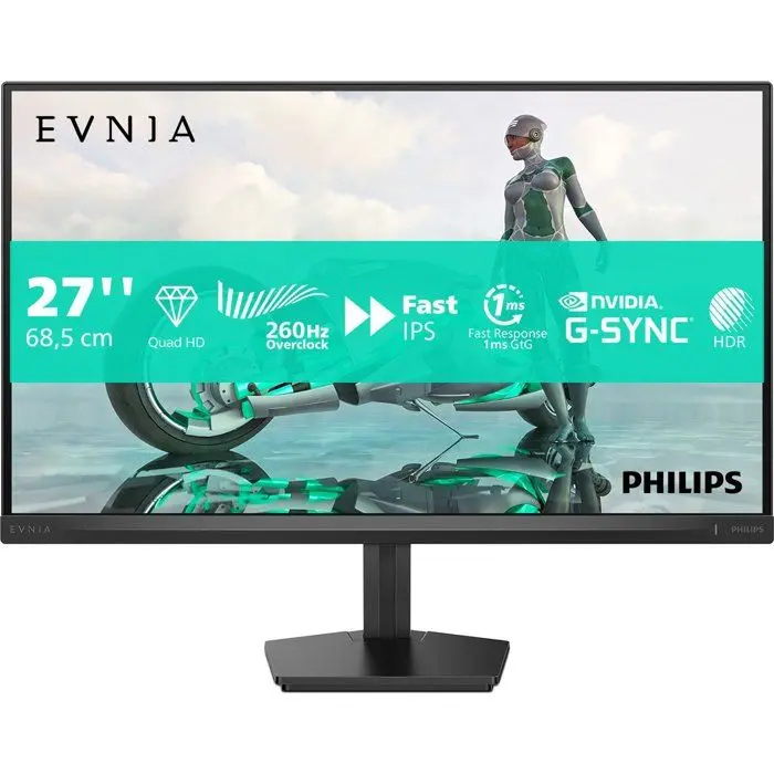 Ecran PC Gamer - PHILIPS - 27'' - QHD - 260Hz OC (240Hz natif) - Dalle Fast IPS - 0,5ms - 27M2N3500PF/00
