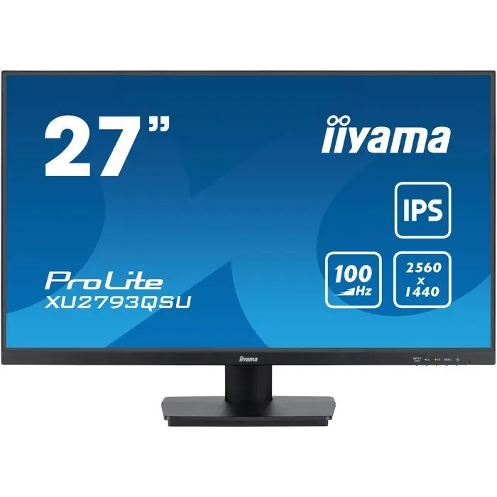 Ecran PC - IIYAMA - 27 - QHD - 100Hz - Dalle IPS - 1ms - Prolite XU2793QSU-B7