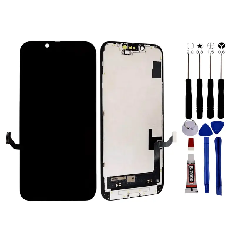 Ecran Pour iPhone 14 OLED +Outils +Adhésif Noir