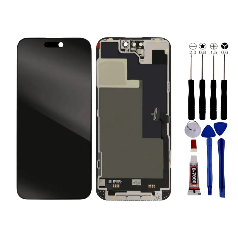 Ecran Pour iPhone 14 PRO OLED +Outils +Adhésif Noir