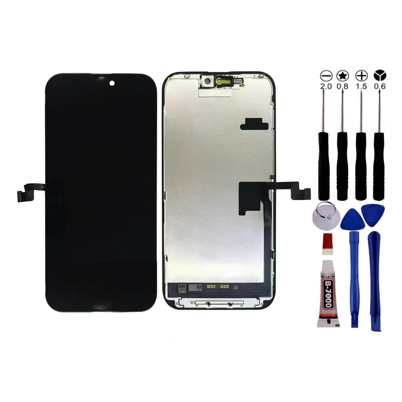 Ecran Pour iPhone 16 PRO MAX LCD +Outils +Adhésif Noir