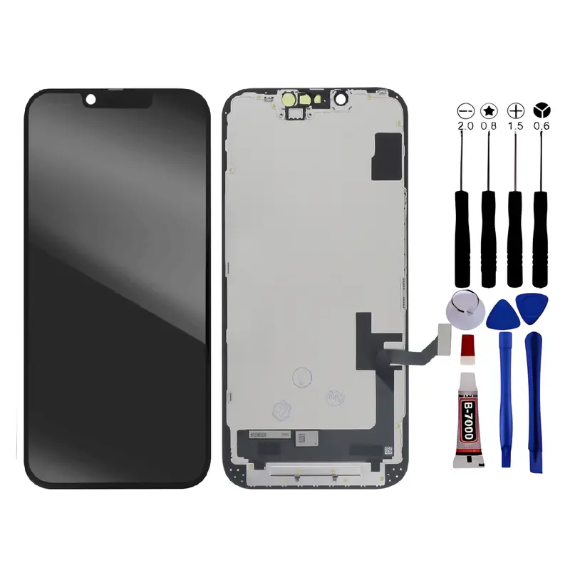 Ecran Pour iPhone 16E LCD +Chassis +Outils +Adhésif Noir
