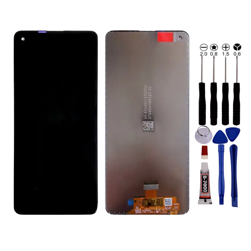 Ecran Pour Samsung A21S SM-A217F LCD + Noir +Outils +Adhésif