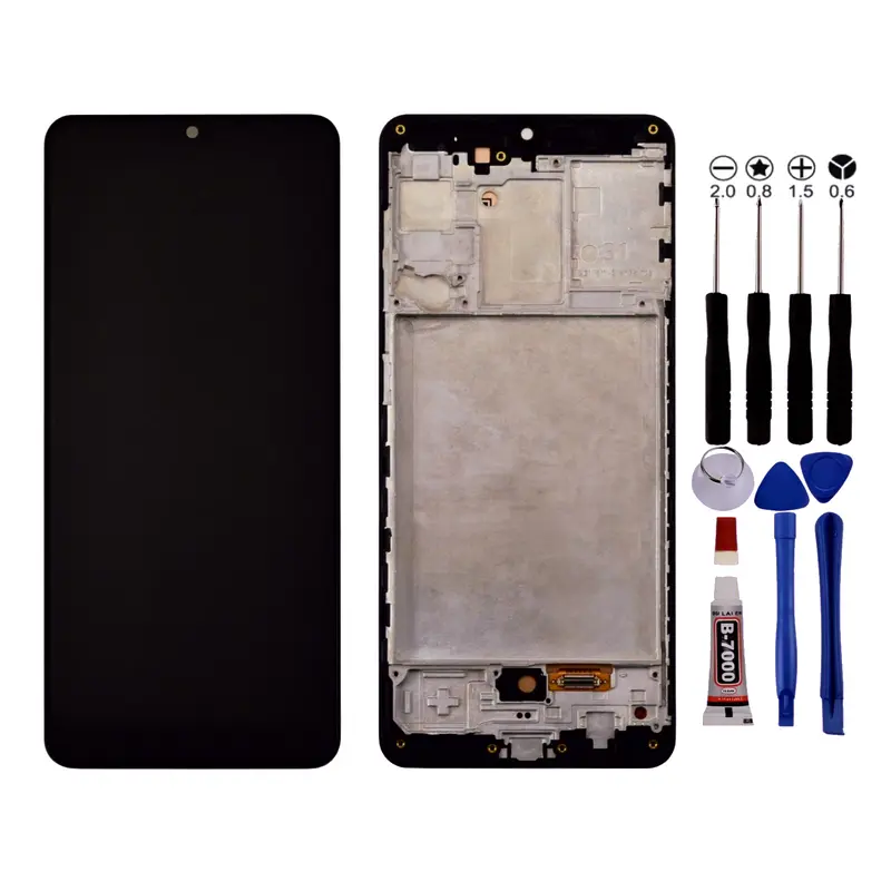 Ecran Pour Samsung A31 SM-A315F A315G A315N LCD +Chassis Noir +Outils