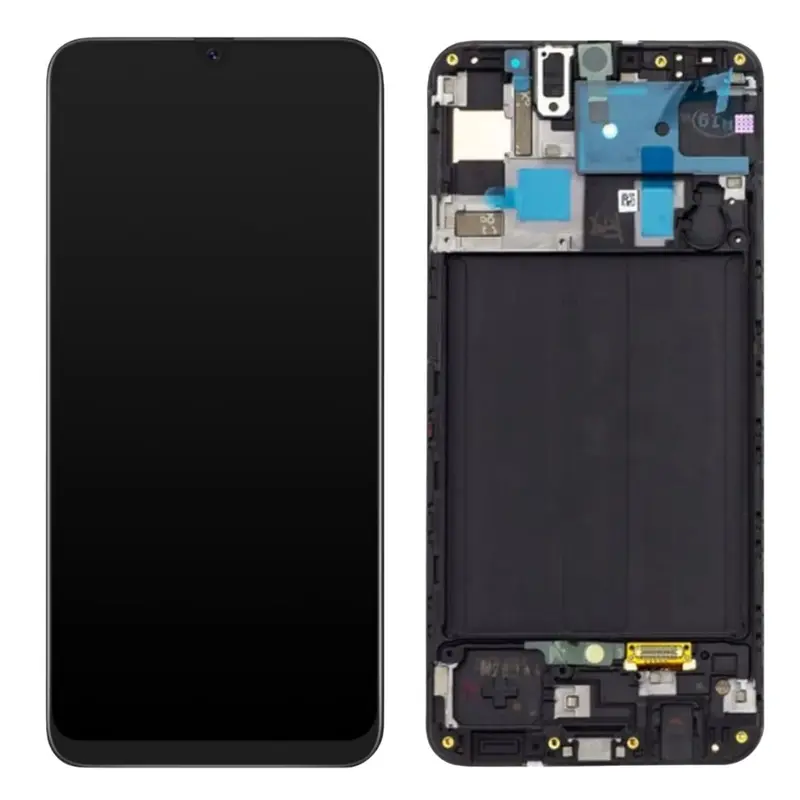 Ecran Pour Samsung A50 SM-A505F A505G A505W LCD +Chassis Noir +Outils
