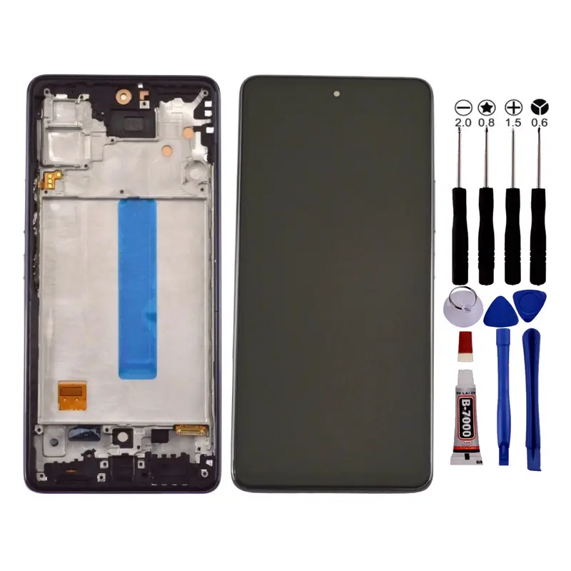 Ecran Pour Samsung A53 SM-A536B A536U A536W LCD +Chassis Noir +Outils
