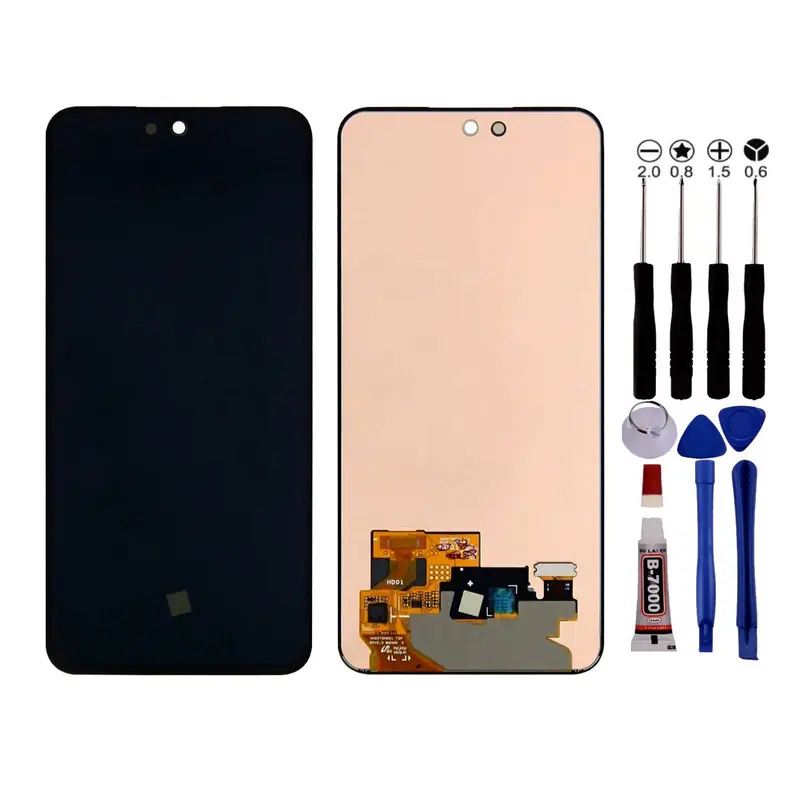 Ecran Pour Samsung S24 FE OLED +EMPREINTE Noir +Outils