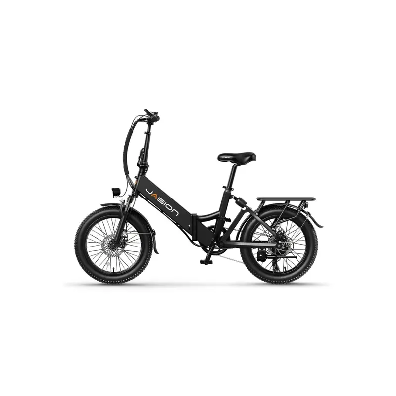 Electric Bike JASION EB7 st - Motor 500W Battery 48V10AH 20 Inch Mechanical disc brake - Black