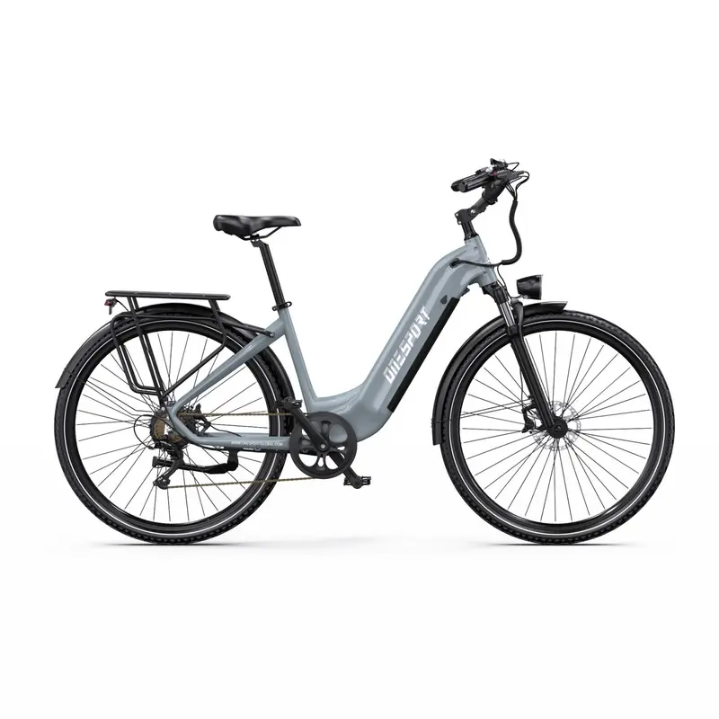 Electric Bike ONESPORT OT05 PRO - Motor 250W Battery 36V22.5AH 28 Inch Disc Brakes - Grey