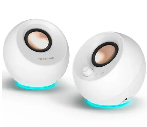 Enceintes de bureau Creative Pebble Pro — RGB, Bluetooth 5.3, 10 W ou 30 W