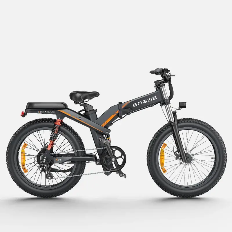 ENGWE X24 Electric Bike -1000W Motor 921.6WH Battery 64KM Range - Black