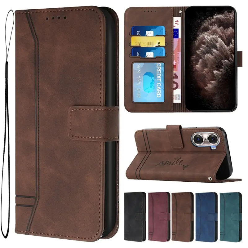 Etui de protection à fermeture magnétique pour téléphones Huawei (séries Y et Nova)