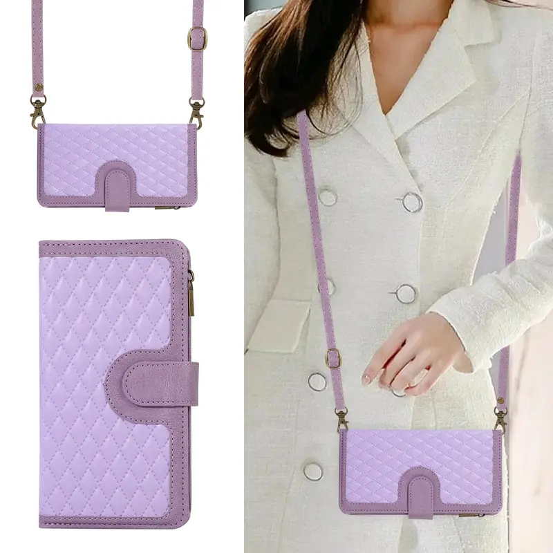 Etui porte-monnaie à bandoulière pour iPhone (du 13 au 16)
