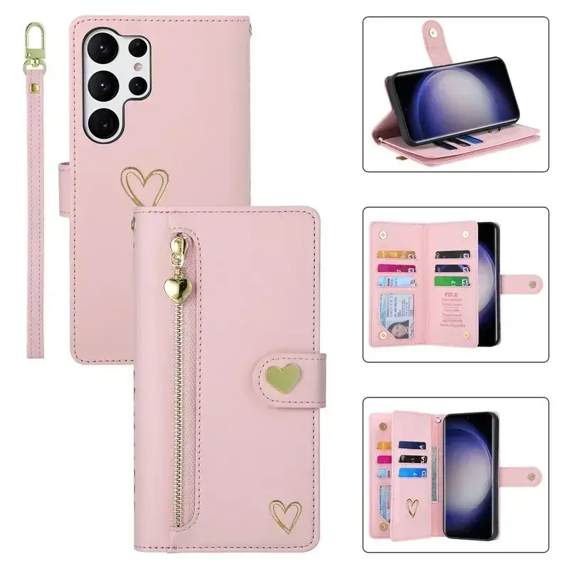 Etui porte-monnaie à lanière pour téléphones Samsung (série Note)