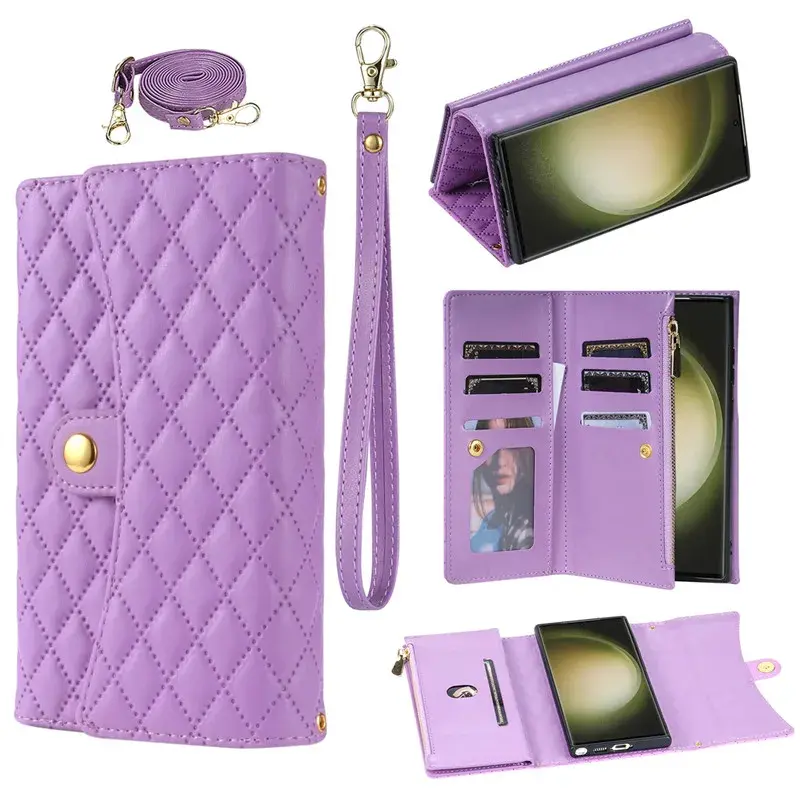 Etui porte-monnaie très élégant pour téléphones Samsung (série S fin)