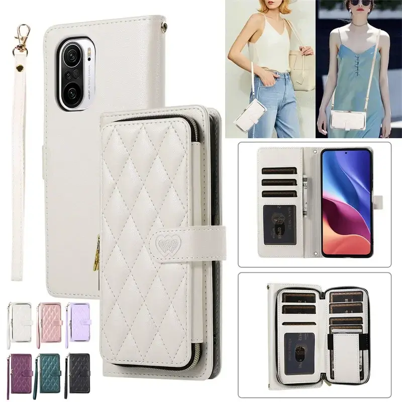 Etui portefeuille à bandoulière très élégant pour Xiaomi