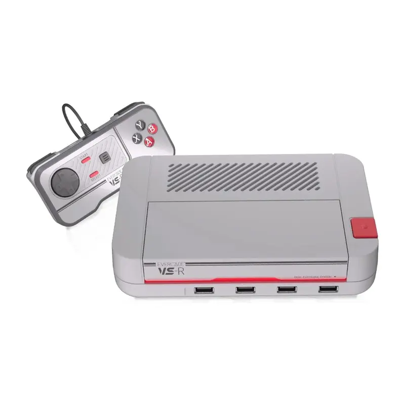 Evercade VS-R — console de salon HDMI à double port cartouche, jusqu'à 4 joueurs