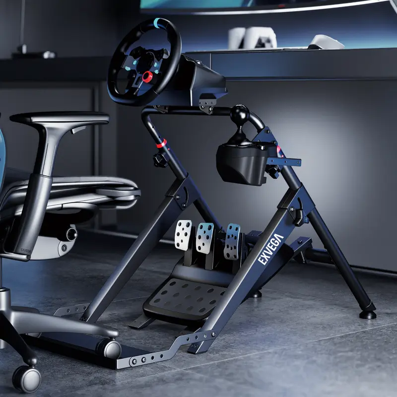 EXVEGA Foldable Sim Racing Cockpit SR03