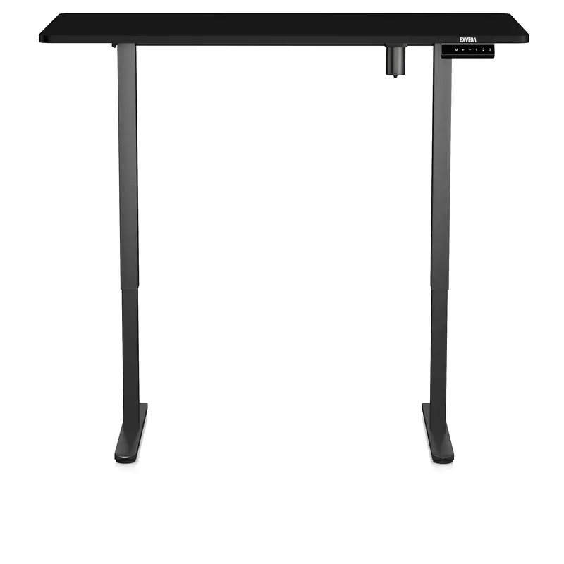 EXVEGA Orbit Black Height-Adjustable Work Desk