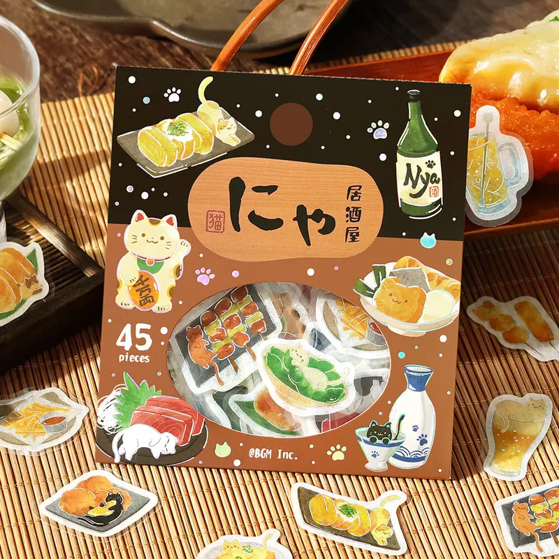 Flake Stickers - Itadakimasu nya~ Nya Izakaya