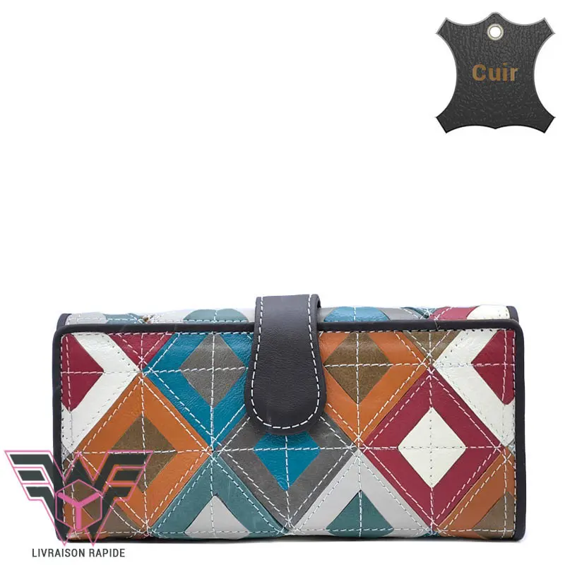 Gaia portefeuille femme cuir original