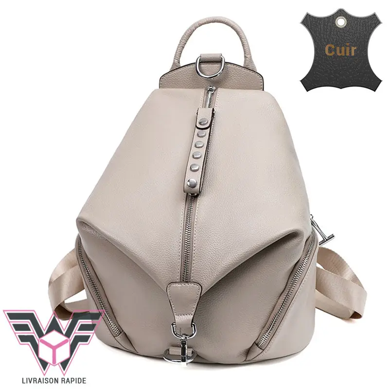 Geneva sac antivol femme cuir