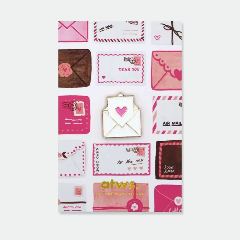 Glitter Love Letter - Pins