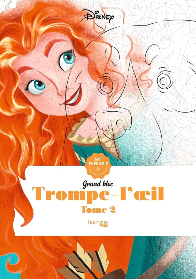 Grand bloc coloriage - Trompe l'Oeil 2 Disney