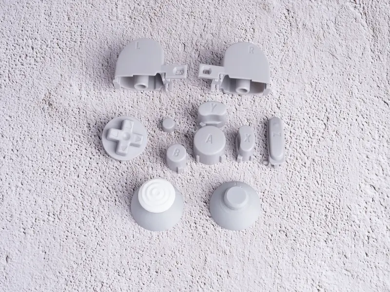 Grey GameCube Controller Buttons Set (third party)