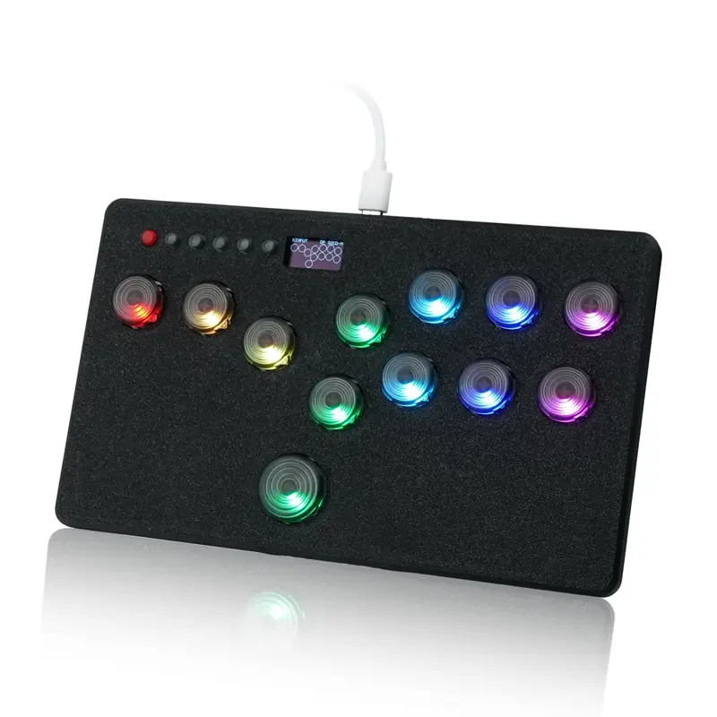 Hitbox mini à switchs Kailh hot-swap — disposition gauche ou droite, PC, PS4, Switch