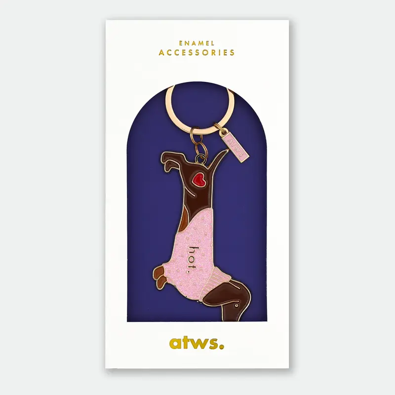 Hot Daschund - Keychain