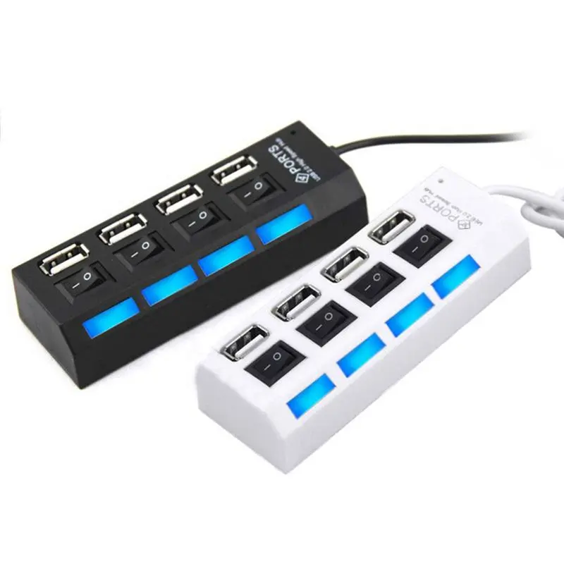 Hub USB 2.0 4 interrupteurs indépendants