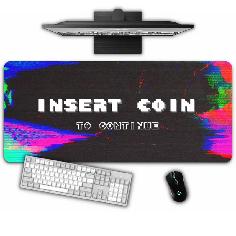 "Insert Coin To Continue" | XXL Mauspad