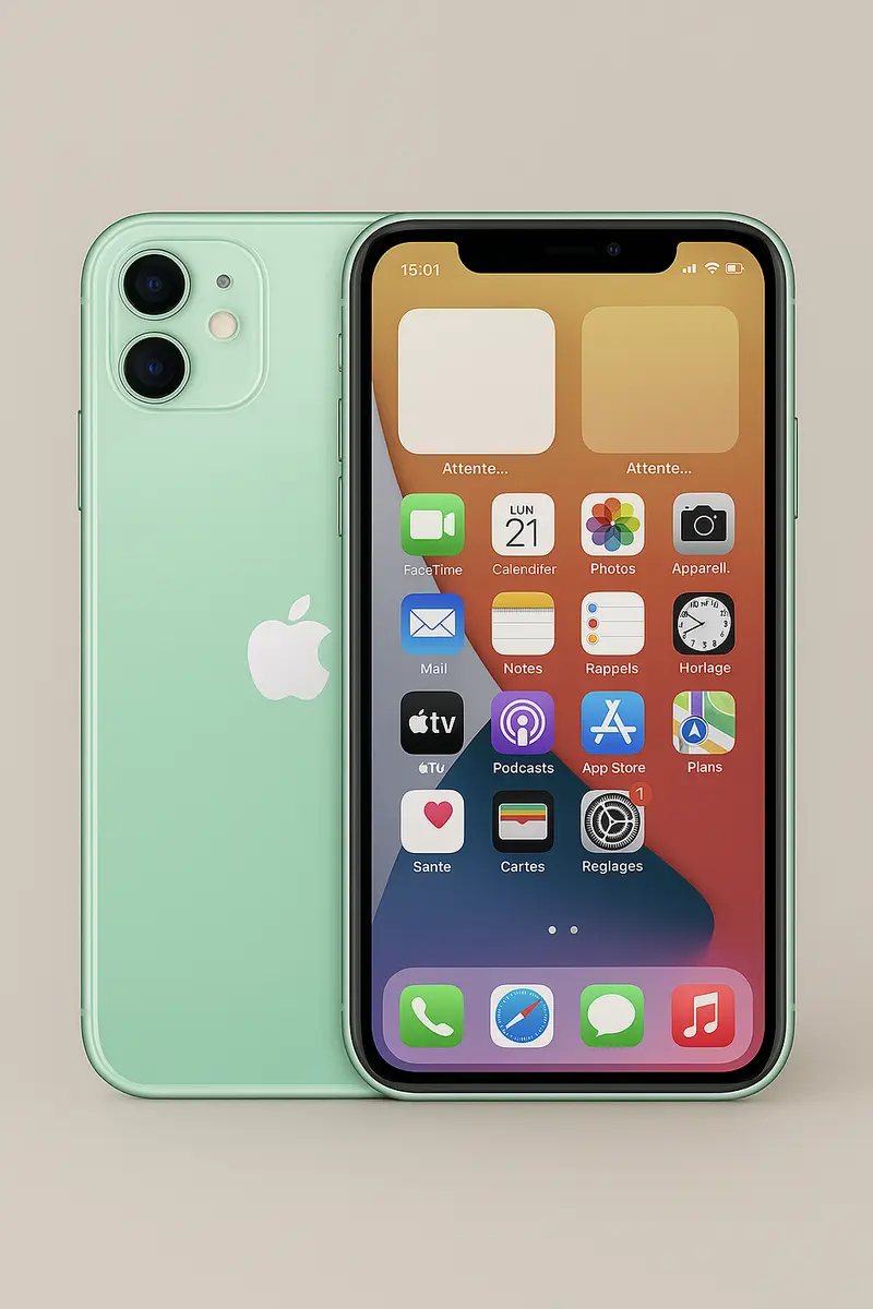 iPhone 11 Vert 128 Go – Très Bon État | Batterie Neuve, Débloqué Tout Opérateur, Câble Inclus