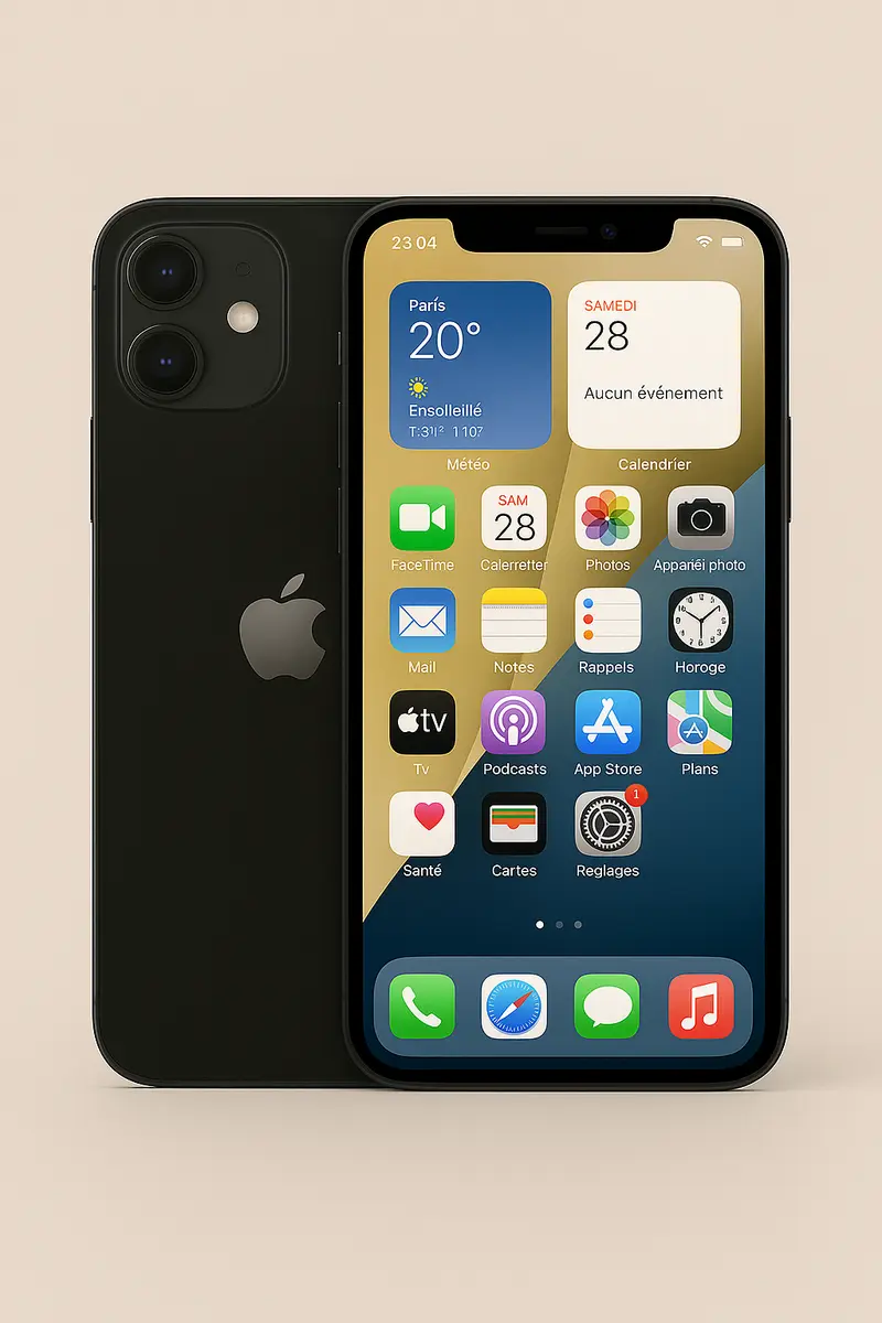 iPhone 12 Noir 128 Go – Bon État |