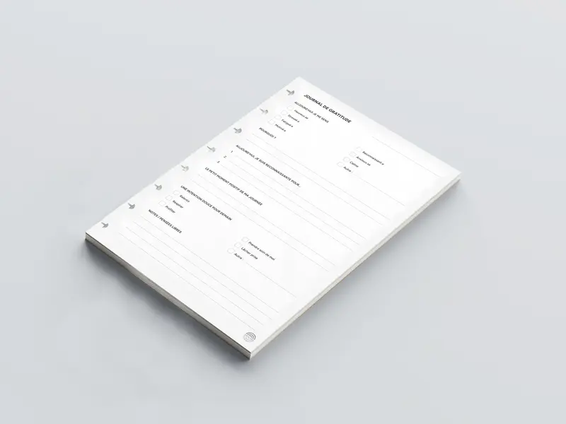 Journal de gratitude A5 - 50 feuilles