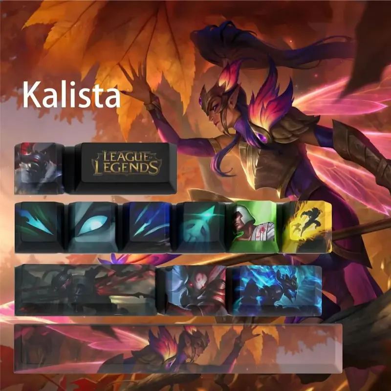 Keycaps Kalista League of Legends – ne changer que ZQSD et les touches d'action